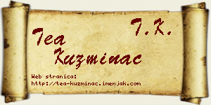 Tea Kuzminac vizit kartica